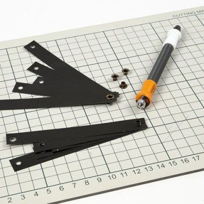 Hanging Decorations made from black Paper Star Strips