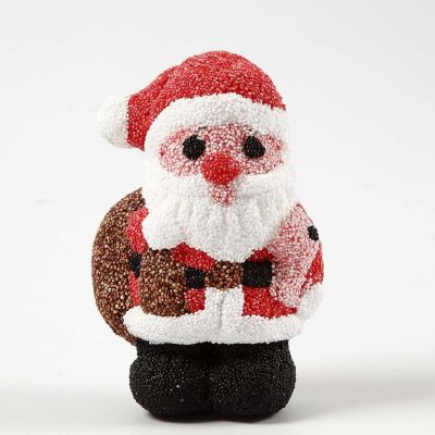 Papá noel de poliestireno recubierto con Foam Clay