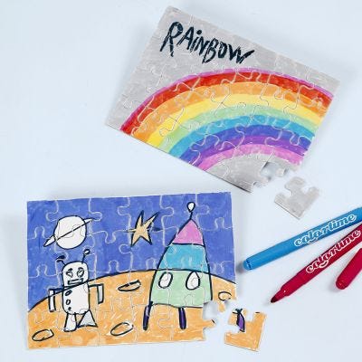 Rompecabezas para colorear y decorar