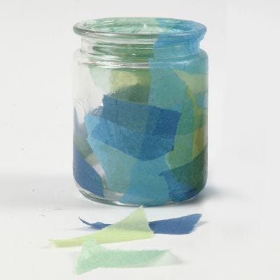 Decoupage sobre vidrio
