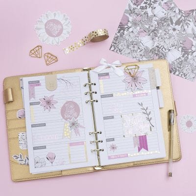 Decoración 5 semanas para Bullet journal y calendario