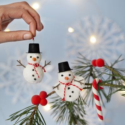 Muñeco de nieve de Foam Clay