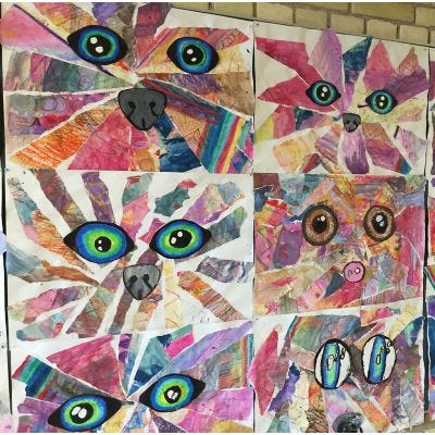 Collage de acuarela