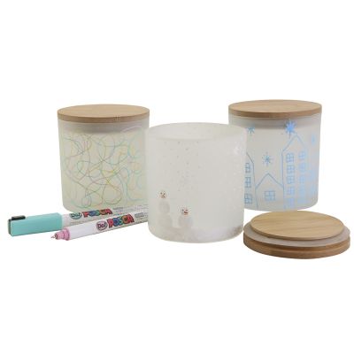 Frascos de almacenamiento decorativos con hermosos diseños