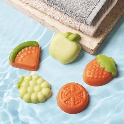 Jabones en forma de fruta