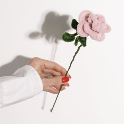 Rosa de limpiapipas