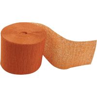 Rollos de Papel Crespón, L. 20 m, A: 5 cm, naranja, 20 rollo/ 1 paquete