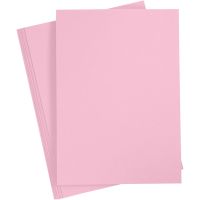 Cartulina de color, A4, 210x297 mm, 180 gr, rosa claro, 20 hoja/ 1 paquete