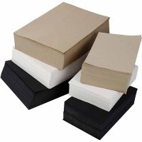 Papel Kraft, A3,A4, 100+135 gr, negro, gris, noble, blanco, 6000 hojas stdas/ 1 paquete