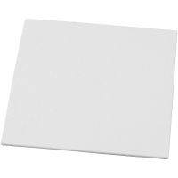 Lienzo en tablilla, medidas 15x15 cm, grosor 3 mm, 280 gr, blanco, 1 ud
