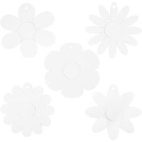 Flores, dia 20 cm, 400 gr, blanco, 5x3 ud/ 1 paquete