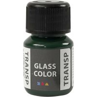 Pintura Glass Color Transparent, verde brillante, 30 ml/ 1 botella