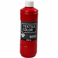 Textile Colour, rojo, 500 ml/ 1 botella