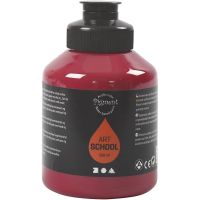 Pintura Pigment Art School, semi transparente, rojo oscuro, 500 ml/ 1 botella