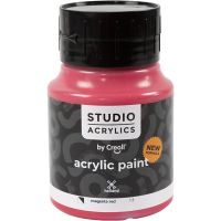 Pintura acrílica Creall Studio, semi opaco, magenta red (13), 500 ml/ 1 botella