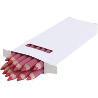 Lápices de colores Edu Jumbo, grosor 10 mm, mina 6,25 mm, rojo, 12 ud/ 1 paquete
