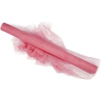 Tul, A: 50 cm, rosado, 5 m/ 1 rollo
