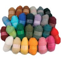 Surtido de lana cardada, surtido de colores, 26x25 gr/ 1 paquete
