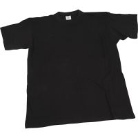Camisetas, A: 59 cm, medidas X-large , cuello redondo, negro, 1 ud