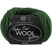 Hilo de lana, L. 50 m, verde, 50 gr/ 1 bola