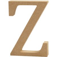 Letra, Z, A: 13 cm, grosor 2 cm, 1 ud