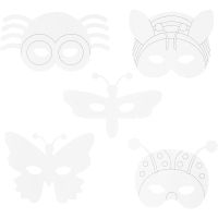 Máscaras de insectos, A: 14-17 cm, A: 19,5-23 cm, 230 gr, blanco, 16 ud/ 1 paquete