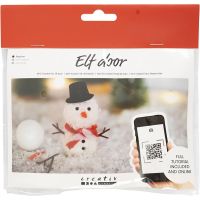 Mini Kit de manualidades Puerta de Elfo, Muñeco de nieve, 1 paquete