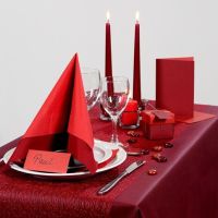 Inspiraciones para fiestas con decoraciones para mesa en color rojo, etc