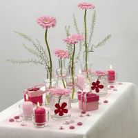 White and rose Happy Moments Table Decorations