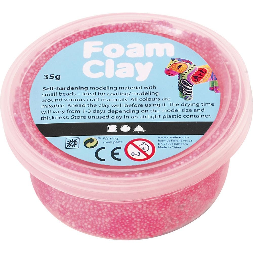 Foam Clay®, rosa neón, 35 gr/ 1 bote