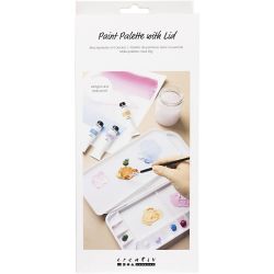 Paleta de pintura con cubierta
