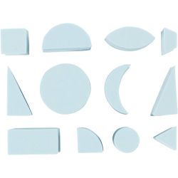 Sellos de goma, A: 25 mm, medidas 15-30 mm, 12 ud/ 1 paquete