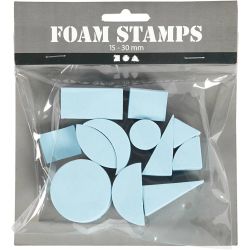 Sellos de goma, A: 25 mm, medidas 15-30 mm, 12 ud/ 1 paquete