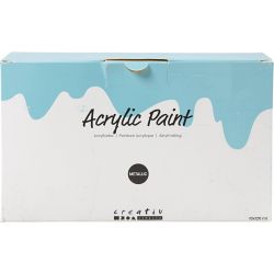 Pintura acrílica metálica