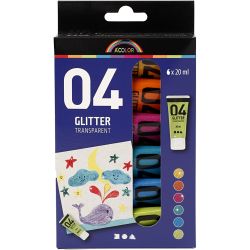 Pintura acrílica con purpurina