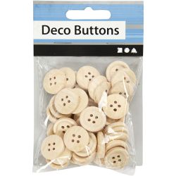 Botones de madera