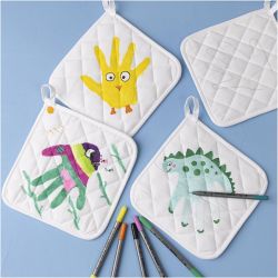 Manoplas de horno, medidas 20x20 cm, 145 gr, blanco, 4 ud/ 1 paquete