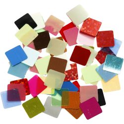 Piezas de mosaico cuadradas
