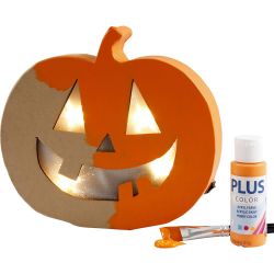 Calabaza con luz