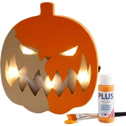 Calabaza con luz