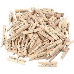 Mini pinza de madera