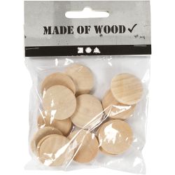 Botones de madera