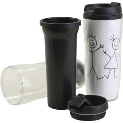 Taza termo con tapa