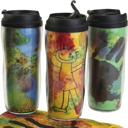 Taza termo con tapa