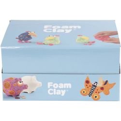 Foam Clay®, colores con purpurina, colores metálicos, 12 set/ 1 paquete
