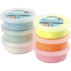 Foam Clay&reg;, purpurina, colores pastel, 6x14 gr/ 1 paquete