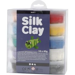 Silk Clay®, Basic 1, surtido de colores, 10x40 gr/ 1 paquete