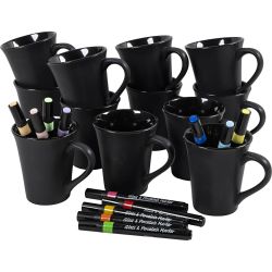 Kit de manualidades grupo pintar tazas negras