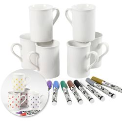 Kits: Decora tazas con rotuladores de porcelana